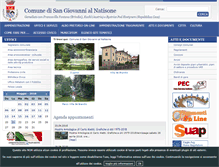 Tablet Screenshot of comune.sangiovannialnatisone.ud.it